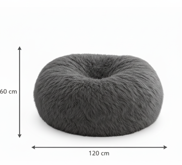 Puff Redondo De Pelo