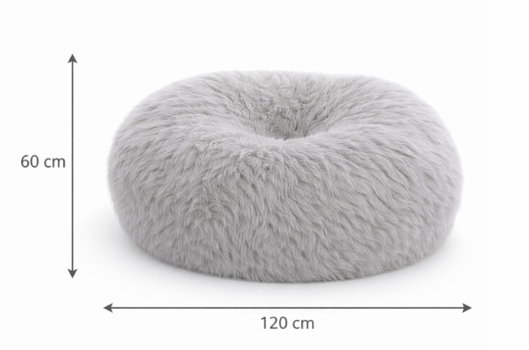 Puff Redondo De Pelo