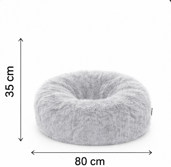 Puff Redondo De Pelo